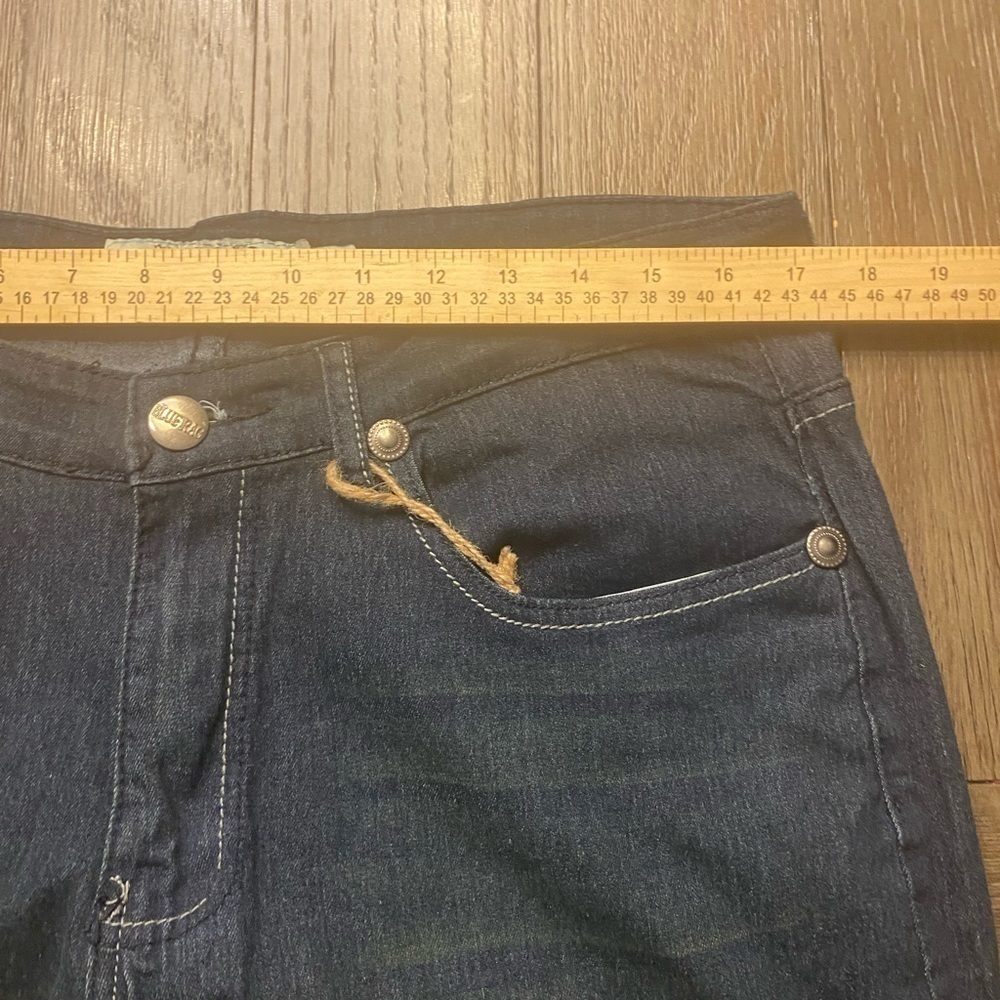 Blue Rag Relaxed Fit Boot Cut Men's 34X32 Denim Blue Jeans Dark Wash. - Picture 4 of 9
